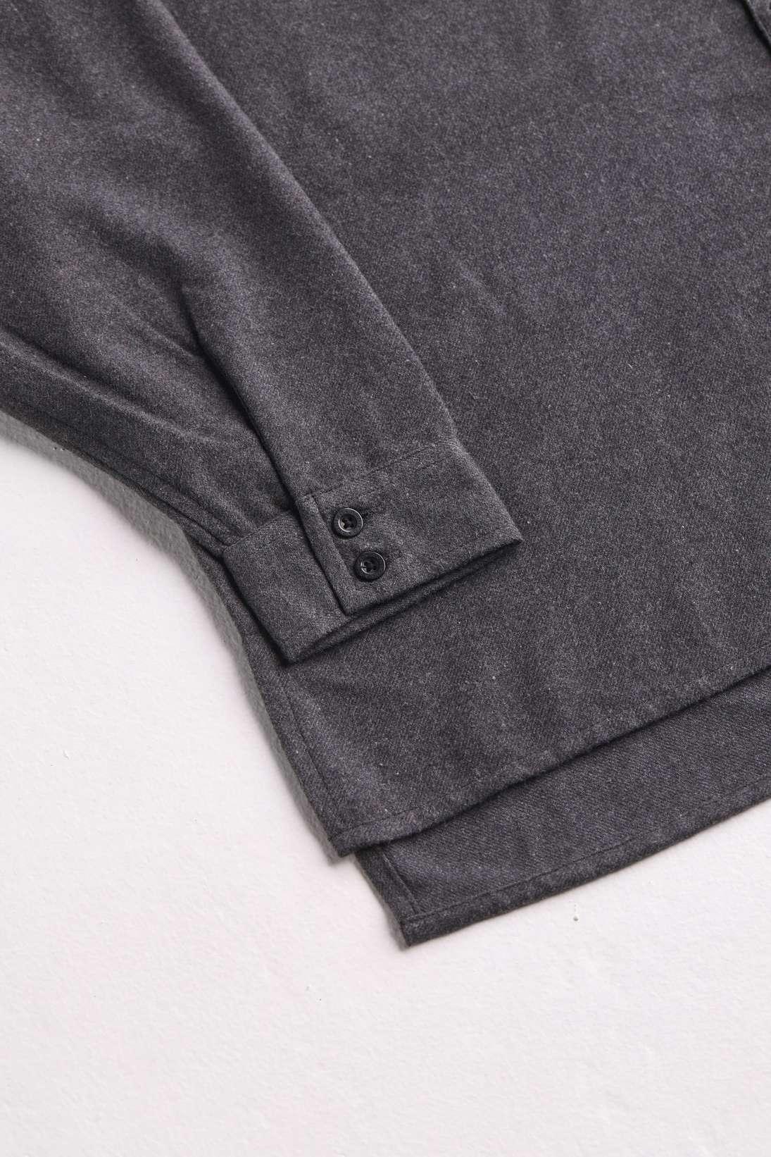 Arniko Tahira Flanellhemd Black Melange One Size Bio-Baumwolle schwarz